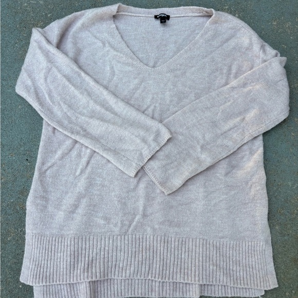Express Other - Express Light Gray V-Neck Sweater